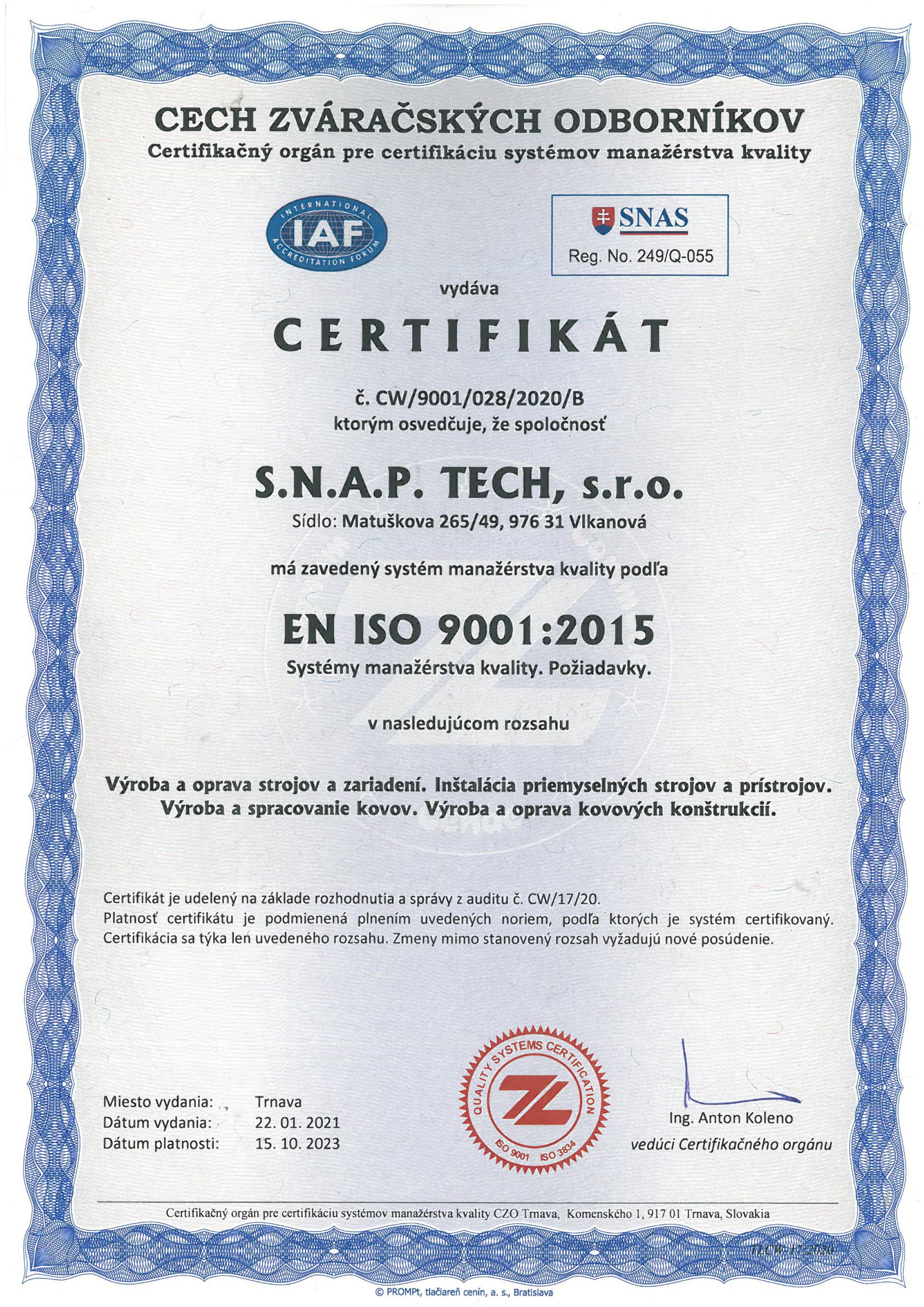 EN ISO 9001